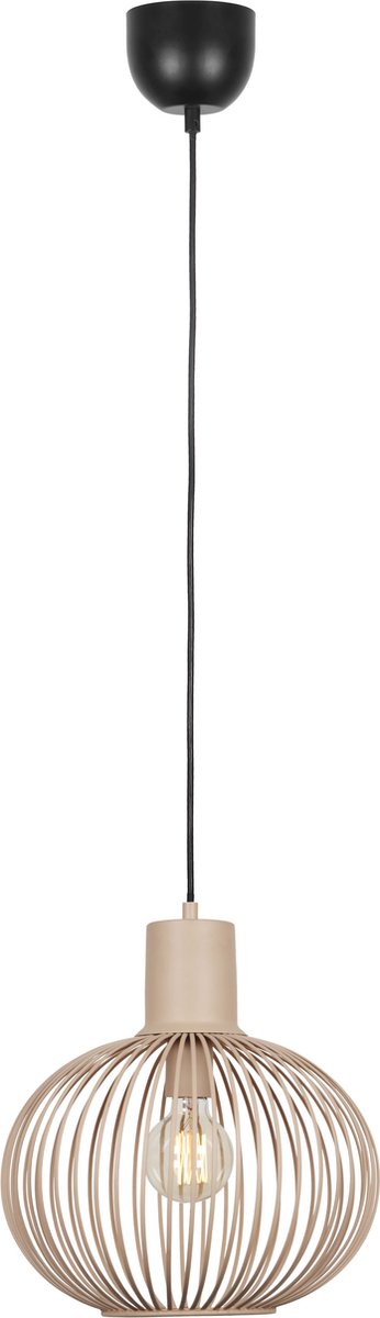 Trio gila - lampe suspendue - sable - excl. 1x e27 4 w - p: 33cm - montage au plafond - réglable en hauteur
