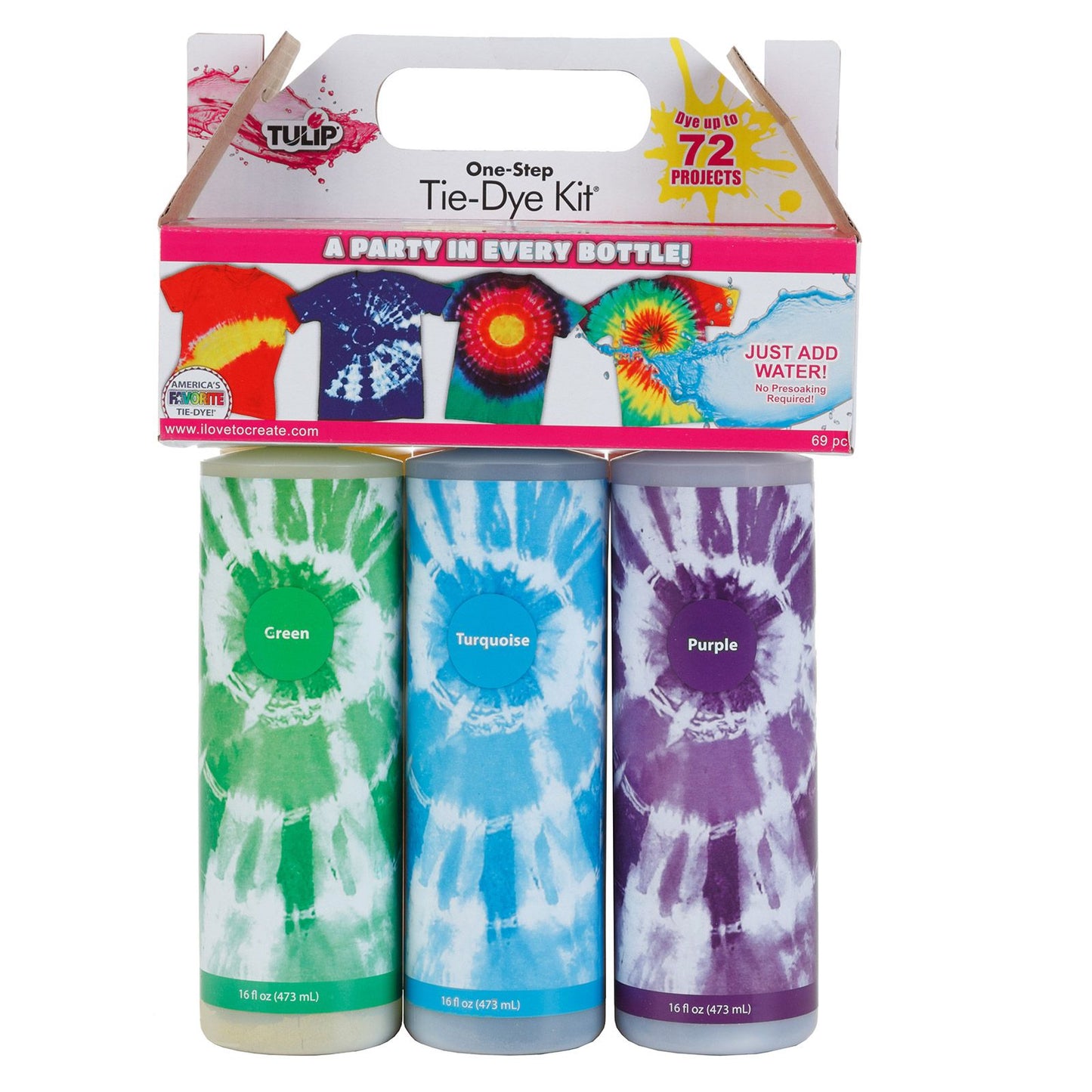 Tulipe tie-dye en une étape tulipe • kit tie-dye 6 couleurs