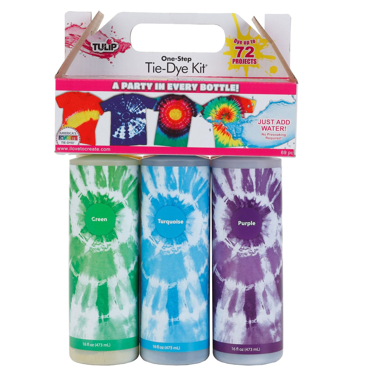Tulipe tie-dye en une étape tulipe • kit tie-dye 6 couleurs