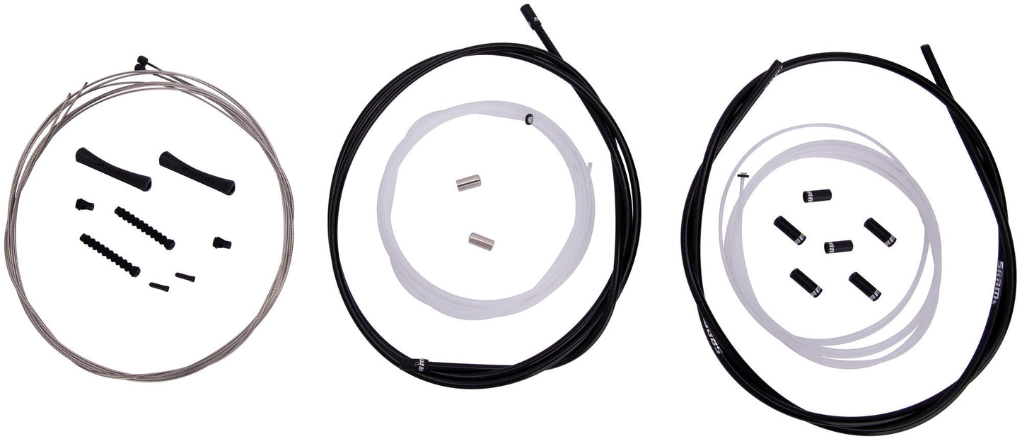 Sram jeu de câbles de dérailleur slickwire pro line set slickwire pro 2x2300mm noir