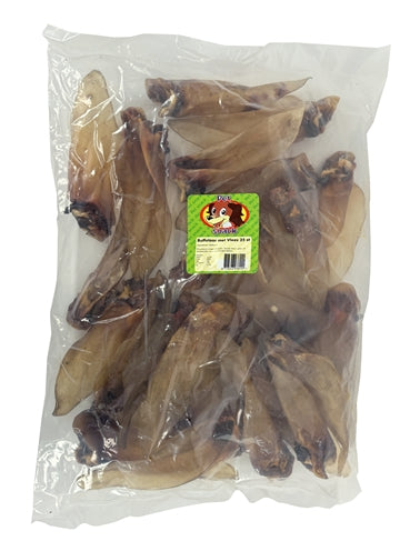 Petsnack Buffalo ears large with meat (oreilles de buffle avec de la viande)