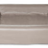 Bia lit artificiel en cuir couverture de chien panier de chien taupe
