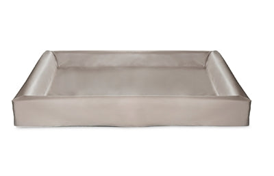 Bia lit artificiel en cuir couverture de chien panier de chien taupe