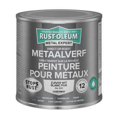 Rust-oleum 1071403 - peinture métal-hg -ral9010 - 250m directement sur la rouille | 1 pièce