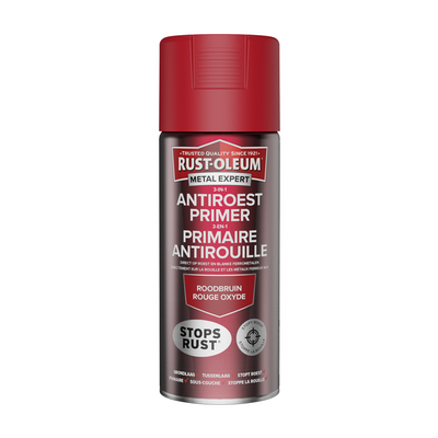 Rust-oleum 1071315 - Apprêt antirouille 3 en 1 -400mlbrun rouge | 1 pièce
