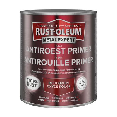 Rust-oleum 1071316 - Apprêt antirouille 3 en 1 -750mlbrun rouge | 1 pièce