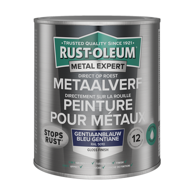 Rust-oleum 1071321 - peinture métal-hg - ral5010 -750mldirectement sur rouille | 1 pièce