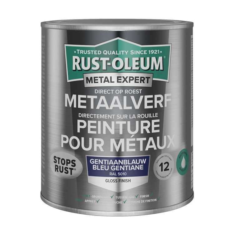 Rust-oleum 1071321 - peinture métal-hg - ral5010 -750mldirectement sur rouille | 1 pièce