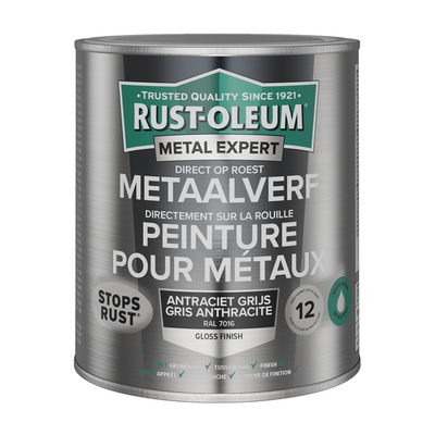 Rust-oleum 1071323 - peinture métal-hg - ral7016 -750mldirectement sur rouille | 1 pièce
