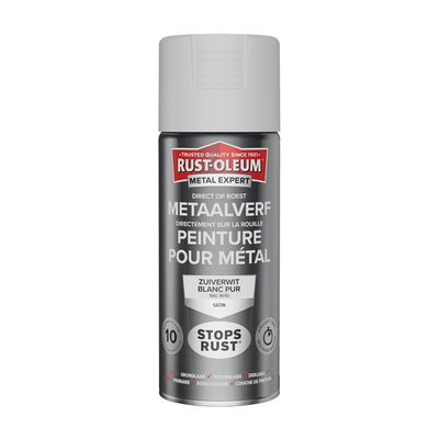 Rust-oleum 1071329 - peinture métal -zg -ral9010 -400mldirectement sur rouille | 1 pièce