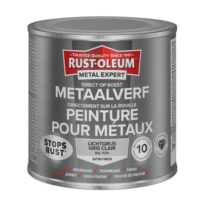 Rust-oleum 1071334 - peinture métal -zg -ral7035 -250mldirectement sur rouille | 1 pièce