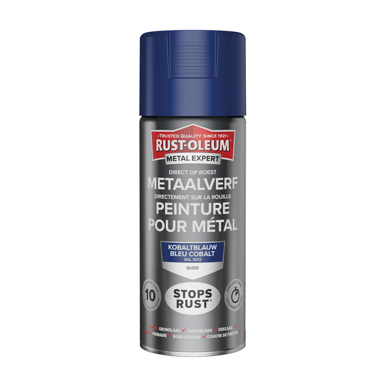 Rust-oleum 1071351 - peinture métal -hg -ral5013 -400mldirectement sur rouille | 1 pièce
