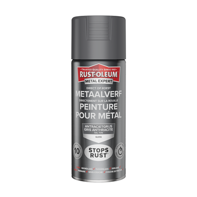Rust-oleum 1071346 - peinture métal -hg -ral7016 -400ml directement sur la rouille | 1 pièce