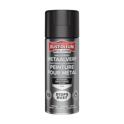 Rust-oleum 1071349 - peinture métal -hg -ral9005 -400mldirectement sur rouille | 1 pièce