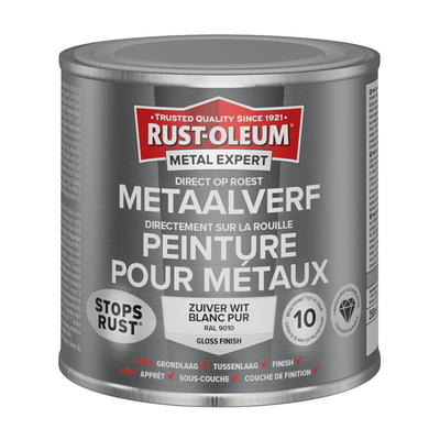 Rust-oleum 1071341 - peinture métal -hg -ral9010 -250mlpeinture métal -hg -ral9010 -250m | 1 pièce