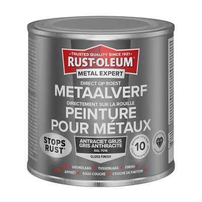 Rust-oleum 1071345 - peinture métal -hg -ral7016 -250mldirectement sur rouille | 1 pièce