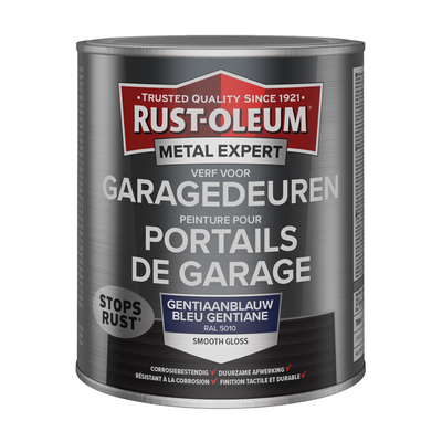 Rust-oleum 1071357 - peinture rail de porte de garage 5010-750mlmetal expert | 1 pièce