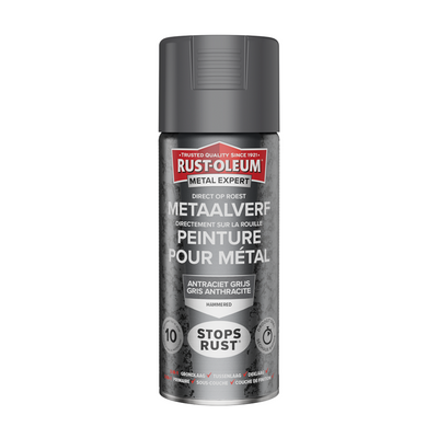 Rust-oleum 1071366 - finition martelée - anthracite - 400ml directement sur rouille - peinture métal | 1 pièce
