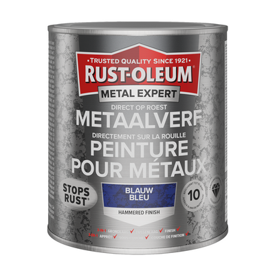 Rust-oleum 1071361 - finition martelée - bleu - 750ml directement sur rouille - peinture métal | 1 pièce