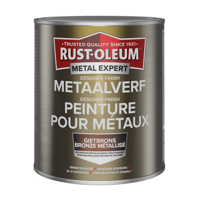 Rust-oleum 1071400 - peinture métal - bronze coulé - finition design expert en métal 750m | 1 pièce