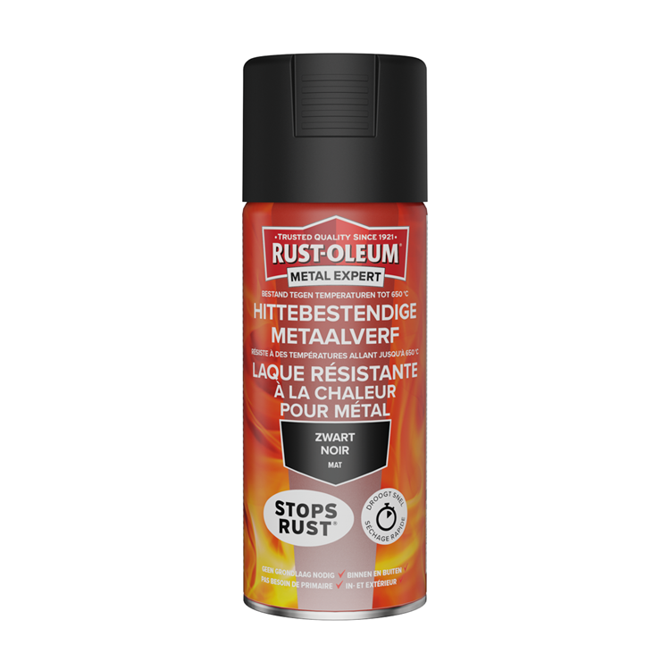 Rust-oleum 1071383 - peinture métallique résistante à la chaleur 400ml z | 1 pièce