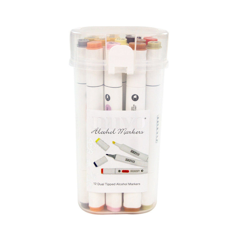 Nuvo par tonic studios nuvo • marqueurs cheveux-skintones 12pcs