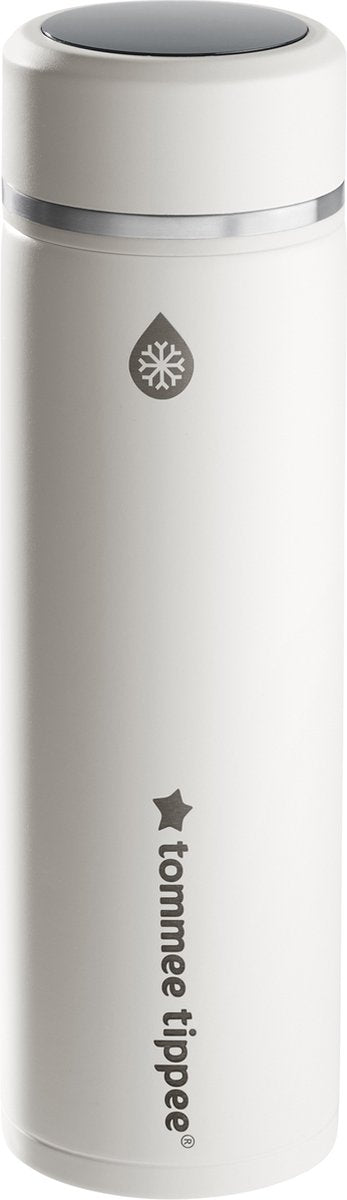 Préparateur alimentaire Tommee Tippee Goprep Formula, prépare la nourriture parfaite en bouteille en 2 minutes, bouteille portable et fraîche avec affichage numérique de la température LED.