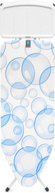 Brabantia table à repasser perfect flow c - pour centrale vapeur - 124 x 45 cm - bulles