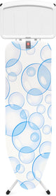 Brabantia table à repasser perfect flow b - pour centrale vapeur - 124 x 38 cm - bulles