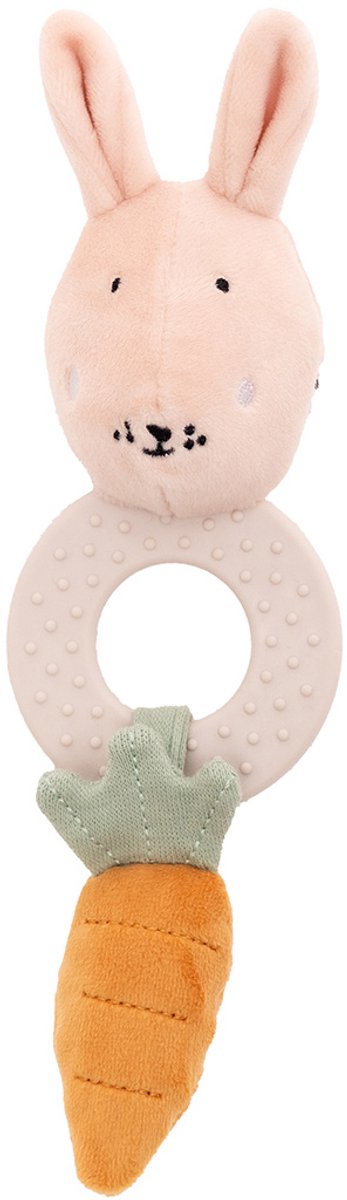 Jouet de dentition Trixie Mme. lapin - 3m+ - anneau silicone - crépitement - idéal comme cadeau de naissance