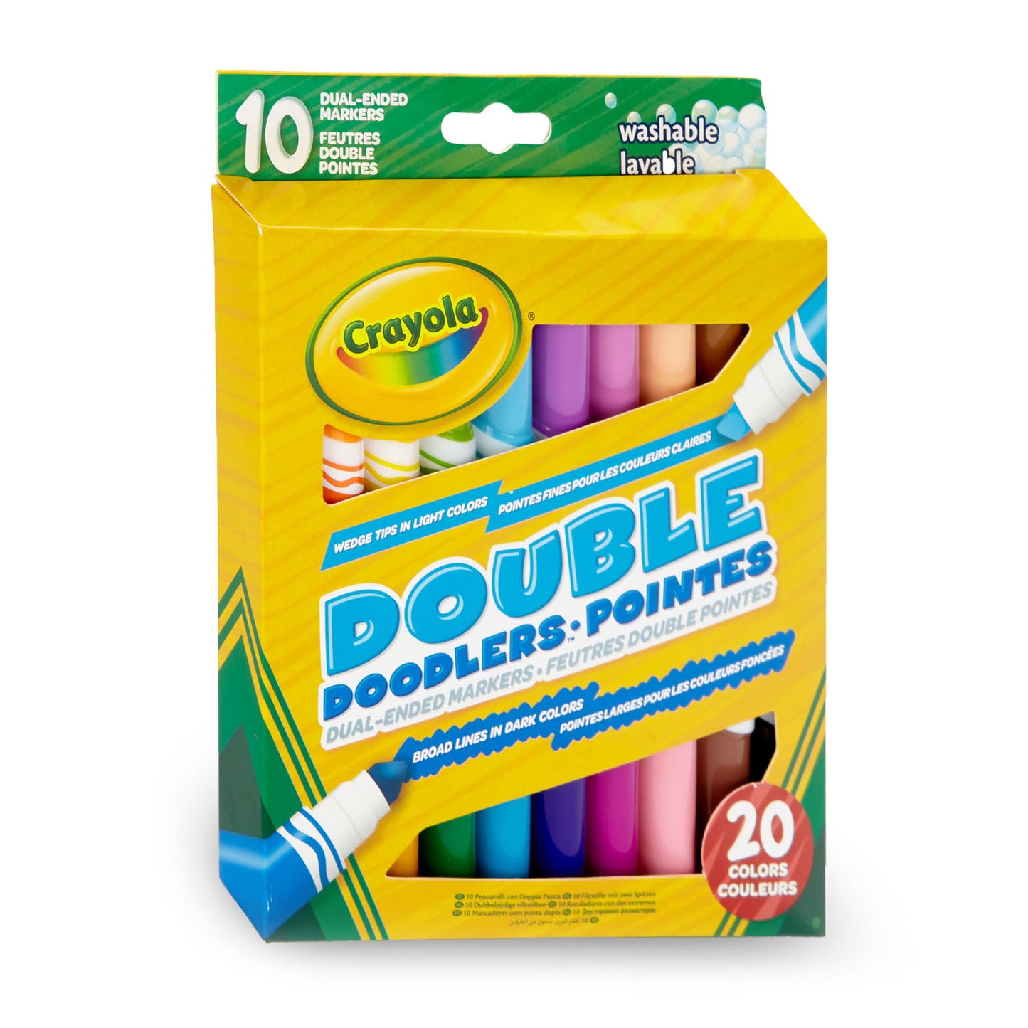 Crayola Pens en feutre à double face, 10e.