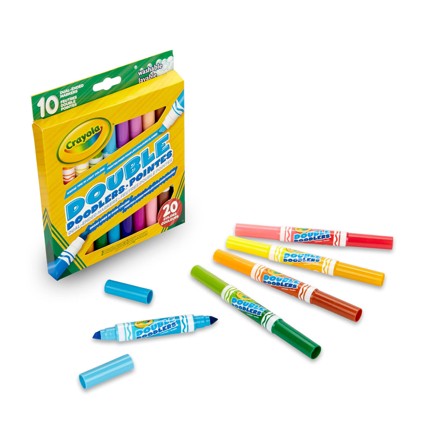 Crayola Pens en feutre à double face, 10e.