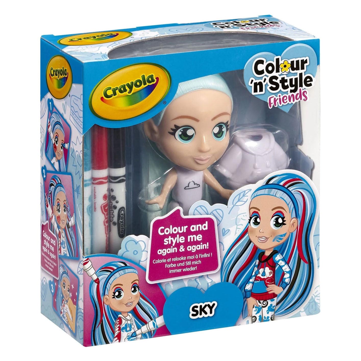 CRAYOLA COLOR N STYLE Friends Couleur - Sky