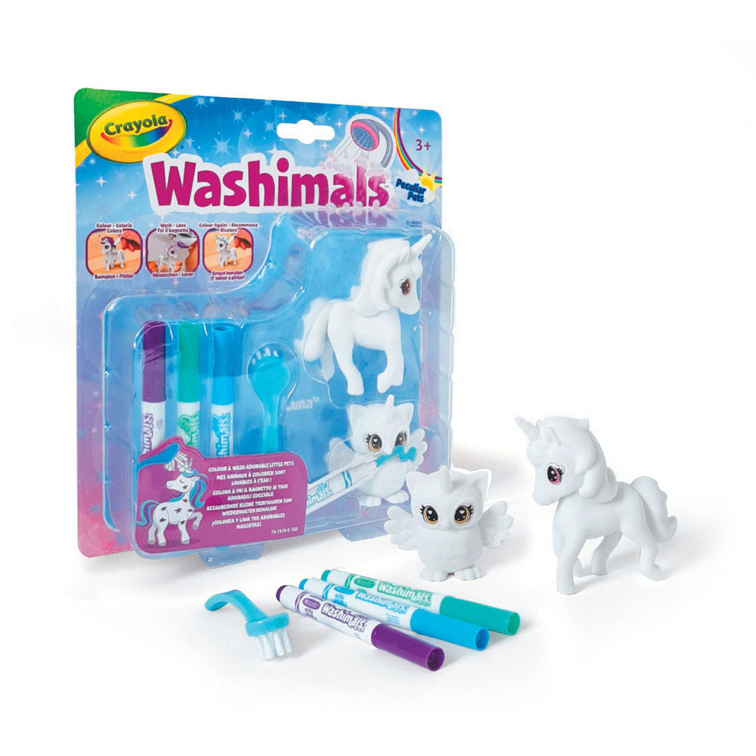 Crayola Washimals Dieren Eenhoorn et Owl Una