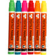 Marqueurs textiles, largeur de trait 2-4 mm, couleurs néon, 6 pièces, 1 boîte