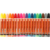 Marqueurs textiles, largeur de trait 2-4 mm, différentes couleurs, 18 pièces, 1 boîte