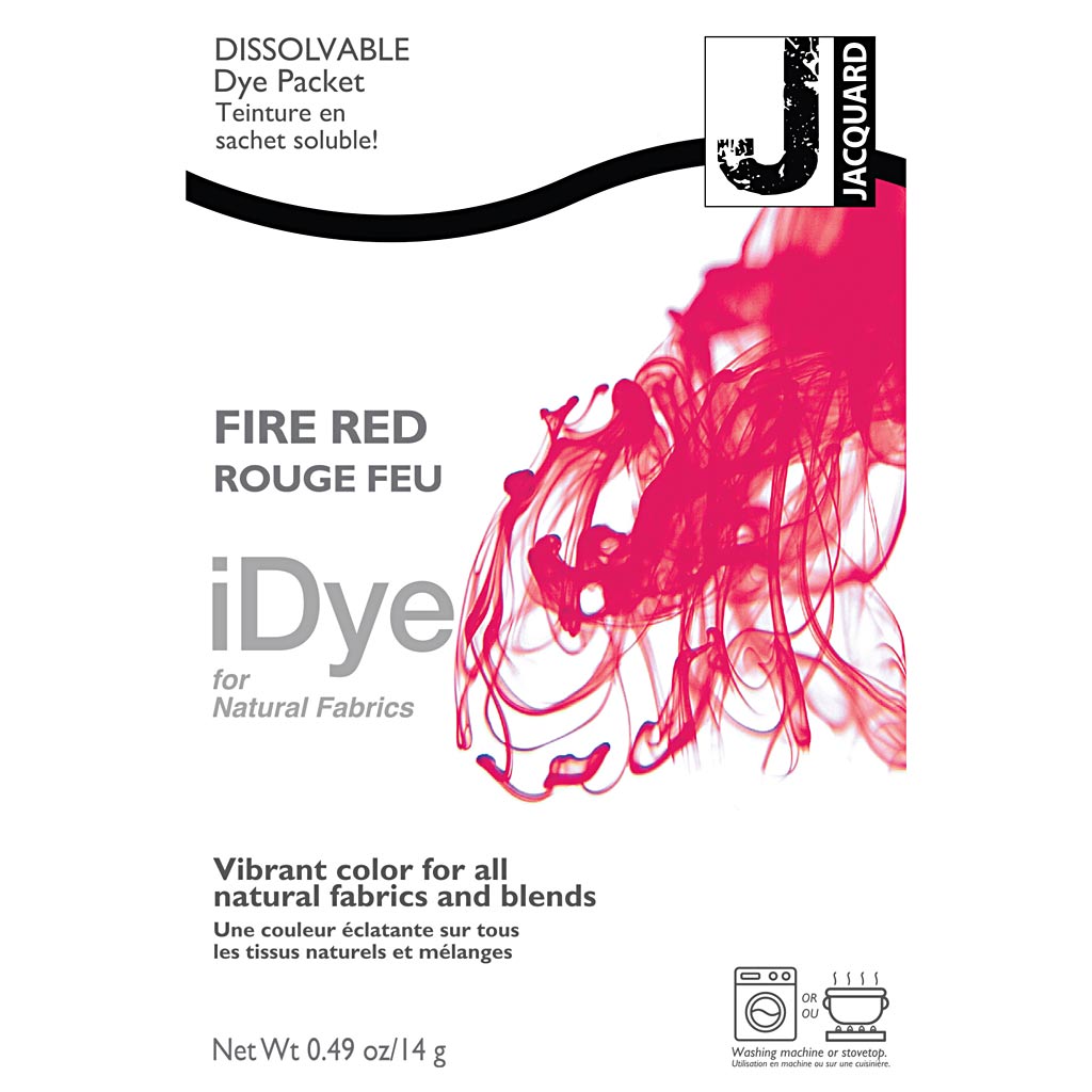 IDYE pour les tissus naturels, rouge chaud, 14 gr 1 boîte