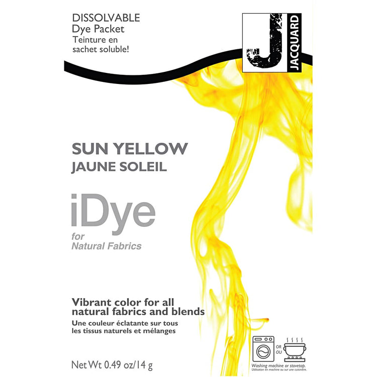IDYE pour les tissus naturels, jaune soleil, 14 gr 1 boîte