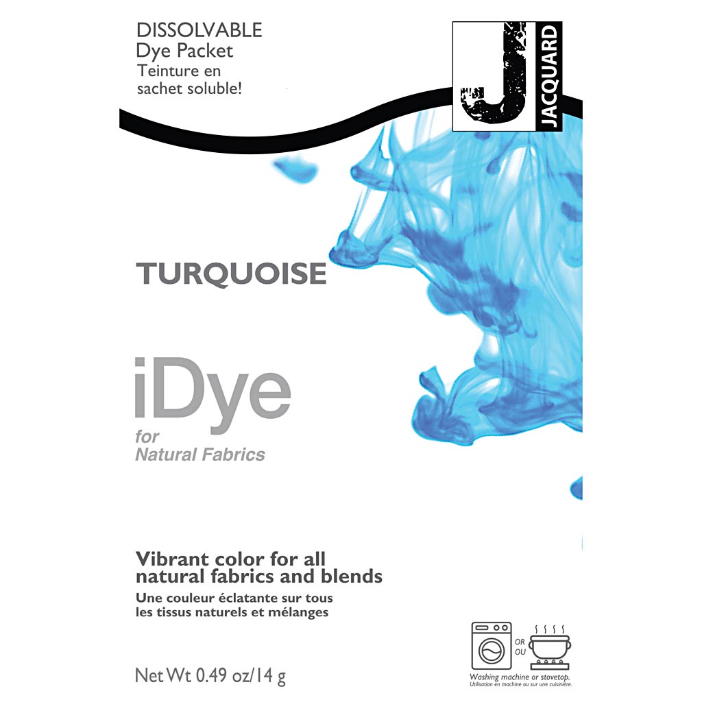 IDYE pour les tissus naturels, turquoise, 14 gr 1 boîte