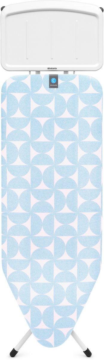 Brabantia table à repasser c - pour centrale vapeur - 124x45cm - brise fraîche