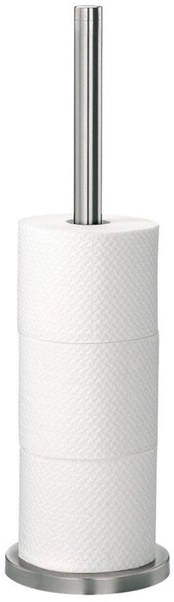 Tiger - porte-rouleau de rechange pour 5 rouleaux - autoportant - acier inoxydable brossé