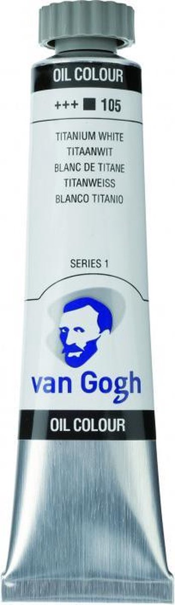 Van Gogh • peinture à l'huile tube 20ml blanc de titane (huile de carthame) 105