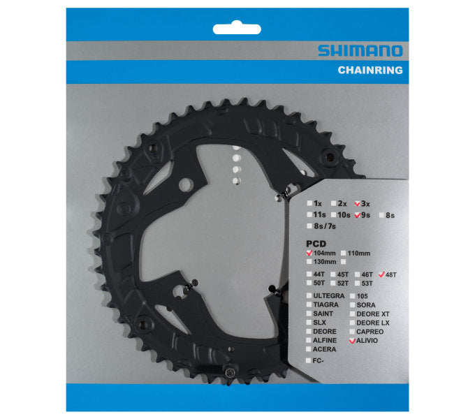 Shimano - chaîne top 48 tands alivio fc -t4060 9 vitesses - noir