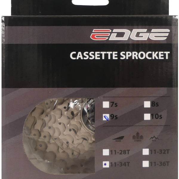 Cassette Edge 9 vitesses CS-M5009 11-34T argent