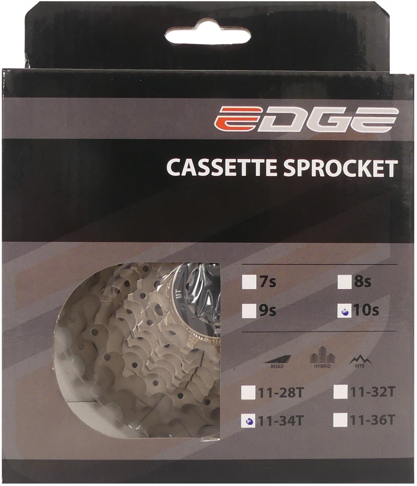 Cassette Edge 10 vitesses CS-M6010 11-34T argent