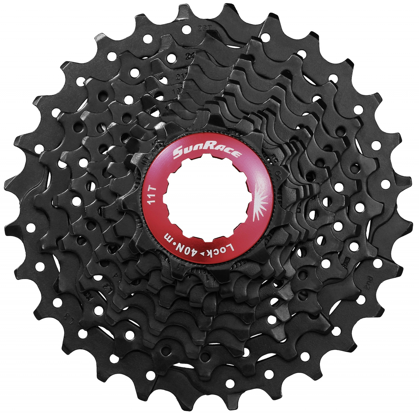 Cassette sunrace 10 vitesses csrx0 11-25t noir