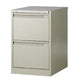 Commode à dossiers suspendus avec 2 tiroirs, serrure à cylindre bisley, beige