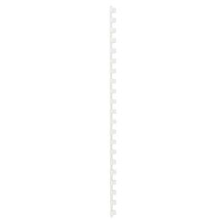 Reliure à dos gbc plastique a4 8mm blanc capacité 45 feuilles