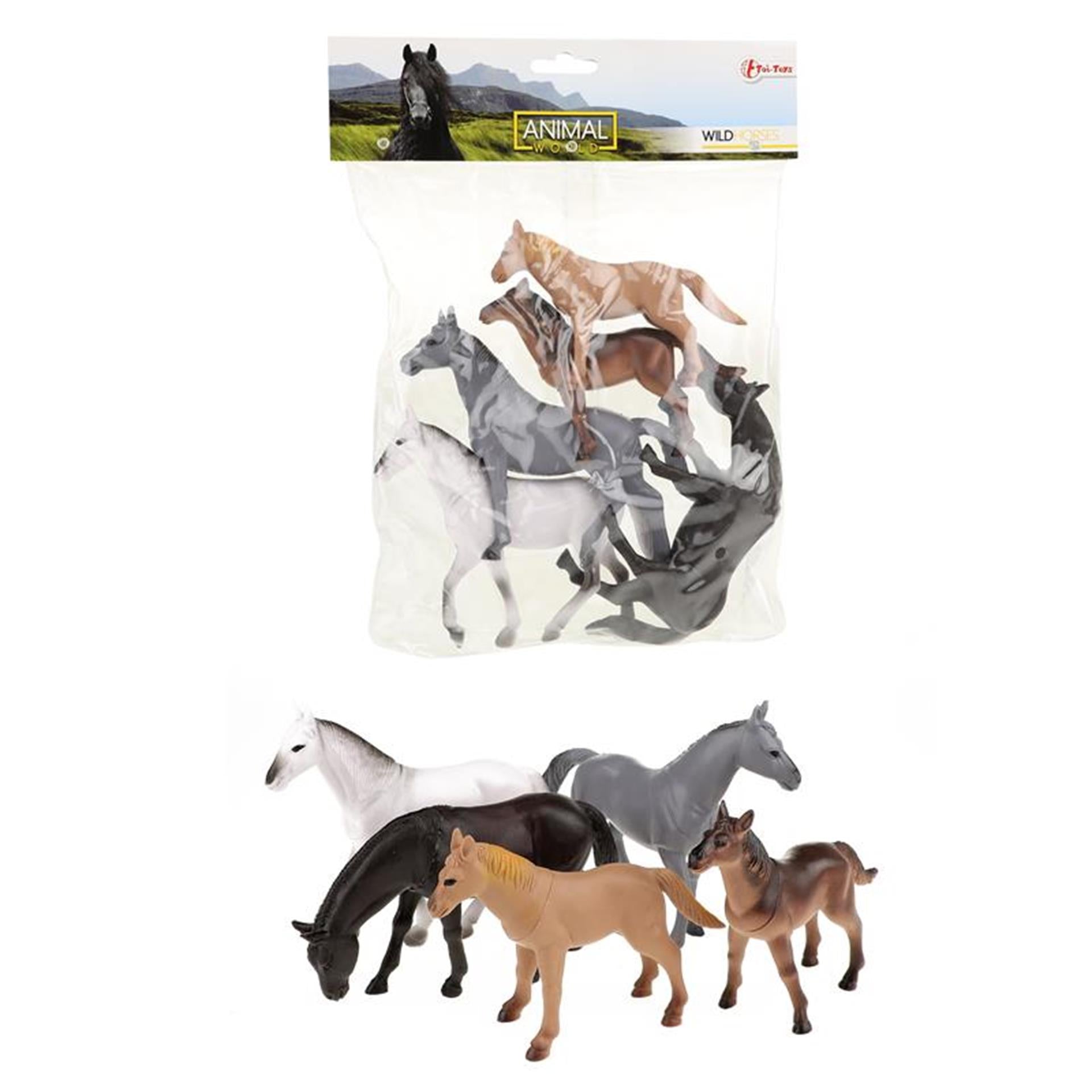 TOI-TOYS Animal World Horses, 5e.