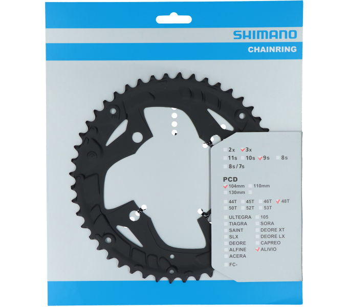 Shimano Chain Top Alivio FC-T4060 Black (pour 48-38-28T)